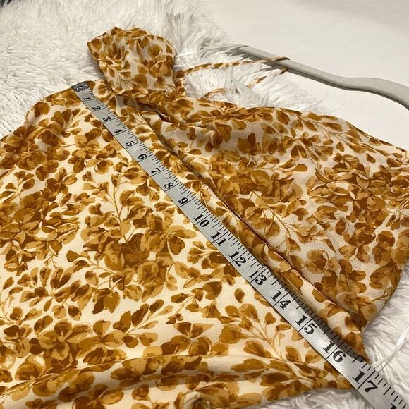 Reformation Reya Dress in Goldfinch Size 6 - Picture 4 of 7